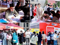 双选会现场细心“